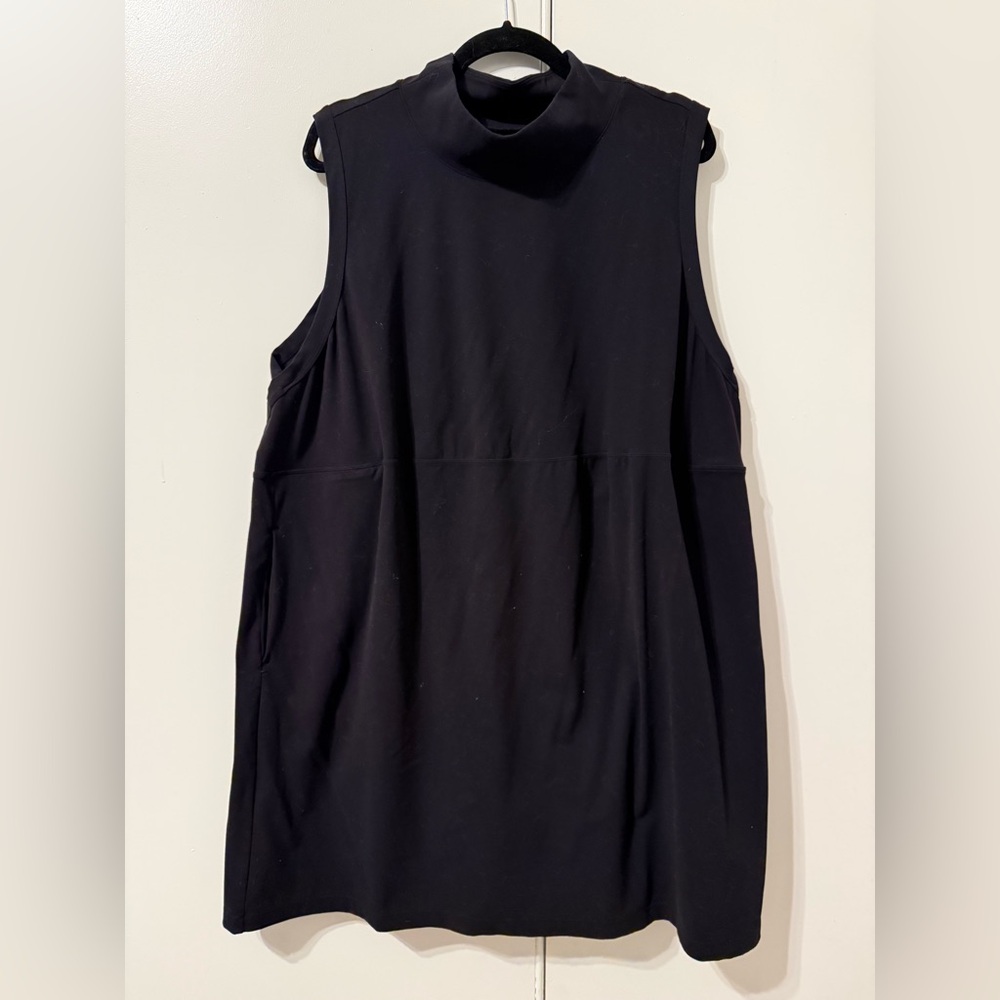 FLX Sleeveless Black Women's Tank Dress